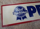 Vintage 1982 Pabst Blue Ribbon Open   Close Bar Sign 17 25 x5 75  Double Sided