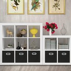 Fabric Cloth Storage Bins cube Organizer With Dual Handles Foldable Baskets For