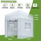 Workpro 8 x 8  Portable Walk-in Greenhouse Heavy Duty Gardening Canopy Pe Cover