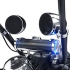 Waterproof Bluetooth Motorcycle Stereo Speaker Soundbar Audio Mp3 System Chrome