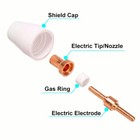 40x Plasma Cutter Consumables Fits Cut40 Cut50 Plasma Cutter Torch For Pt31 Lg40