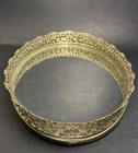 Vintage Vanity Dresser Mirror Tray Oval Gold-tone Filigree Perfume 13 5    Decor