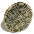 Fourth Pentacle Of Mercury 72 Names Of God Kabbalah King Solomon Coin Seal