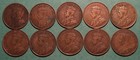 1911-1920 Canadian Large Cents - 10pc Lot  Lot  10 - F - Vf