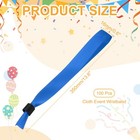 100 Pcs Cloth Event Wristband  Disposable Wrist Bands  Dark Blue