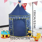 Night Sky Design Children s Play House Cute Castle Tent- Deep Blue