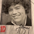 One Direction Black   White Juniors Small  Shirt Harry Styles  1d