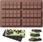 Chocolate Bar Mold non-stick Chocolate Molds  100  Food Grade Silicone Deep Mold