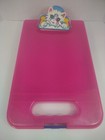 Vintage Lisa Frank Pink Kitten Cat Clipboard Plastic Glitter Angel Paper Keeper