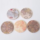 Antique Maps Cocktail Coasters Set 20 Old World Maps Whitney Pink Inc 2004