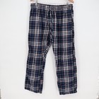 Mens Plaid Flannel Pajama Pants Lounge Sleepwear Size L Blue Red White