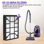 3 Pack Ef-12 Hepa Filter Replacement For Kenmore 62731  52731  81615  81614  Bc4