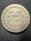 1837 Feuchtwanger One Cent Hard Times Token Ht-268 3-e Porous Ground Find Vg Det