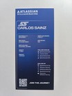 Carlos Sainz Signed 2025 Williams F1 Fw47 Official Card 10x21cm New