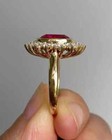 Cushion Simulated Pink Ruby Gorgeous Wedding Band Ring In 14k Yellow Gold Plated