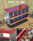 10-compartments Chicken Nesting Box For Laying Eggs Roll Away Chicken Out Hens