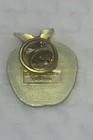 Red Apple Cross Pin Lapel Enamel Religious 2002 Award