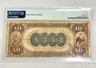 1882 National Bank Note Currency  10 New York The Hanover Brown Back Pmg Fine 12