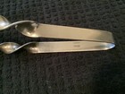 Vintage Hand Made Sterling Silver Tongs Marked Margrove 6 5   