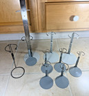 White And Gray Kaiser Doll Stands  1 Unbranded Black Stand - Lot Of 10