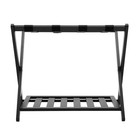 Folding Luggage Suitcase Rack Bamboo Foldable Hotel Shelf Stand For Travel home
