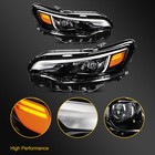2pcs Pair Full Led Projector Headlight W drl Ballast For 2019-2023 Jeep Cherokee