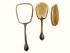 Regent Of London Antique Vanity Dresser Set Hand Mirror Hairbrush Cloth Brush