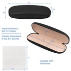 Glasses Case  2 Pack Eyeglass Case With Cleaning Cloth  Glasses Case Hard She   
