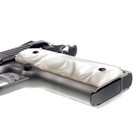 1911 White Pearl Acrylic Grips Full Size Fits Colt Kimber Springfield Govt