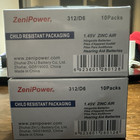 60 Each Of Zenipower Hearing Aids Aid Batteries Size 312 Mercury Free Lot Of 2