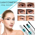 Vibely Mascara 5x Longer Waterproof  2 In 1 4d Silk Fiber Lash Mascara  Lash    