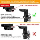 Adjustable  Trailer Hitch 2  Receiver 8  Drop Towing Hitch Dual Ball Mount