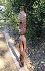 Maori Warrior Tiki Statue Polynesian Wall Sculpture Mask Tropical Tiki Bar 40 