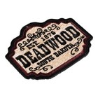 Deadwood Sd Wooden Sign Tan Patch  South Dakota Patches