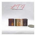 Poems By Emily Dickinson Miniature Readable Books 3 Pc Dollhouse 1 12 Scale