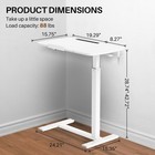 Overbed Bedside Table With Wheels  Tiltable Hospital Bed Table  Couch  Laptop