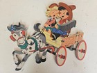 1952 Dolly Toy Co Western Pin-up Cowboy 8 Wall  Plaques Set No  264 Buckaroos
