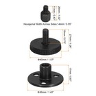Headboard Stoppers  2pcs - Adjustable Bed Frame Anti-shake  46-64mm  Black 