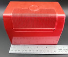 Vintage Globe Wernicke Red Bakelite Index Card File Storage Recipe Box Rare   