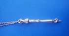 Vintage Silver Tone Torah Pointer Scroll  Judaica Israel 