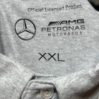 Mercedes Amg Petronas Motorsport Polo Shirt Mens Xxl Gray F1 Racing Team Top