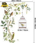 Removable Bird On Bracnch Wall Stickers  Diy Romantic Birdcage Decor Tree Wall M