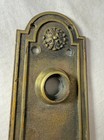 Antique Ornate Russwin Rolan 903 Thick Bronze Front Door Handle Plate Hardware