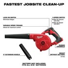 Milwaukee 0884-20 M18 Compact Handheld Blower 18v 100 Cfm Max Air Flow Bare Tool