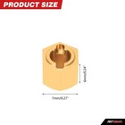 4x Full Brass Wheel Hex Hub Adaptor H7 6 2mm For Fms Eazyrc Roc Hobby 1-24 Fcx24