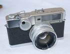 Fujica V2 Rangefinder Film Camera W fujinon 4 5cm F1 8 Lens-not Tested  Clean
