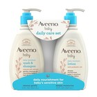 Aveeno Baby Daily Care Set Oat Lotion 2 In 1 Wash 2 Pack