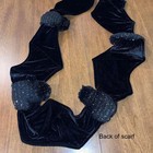 Black Velvet Bat Scarf Plush Bodies Wings Goth Halloween Spooky Funky Unique