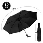 New 6pcs Automatic Open Close Compact Windproof Travel Umbrella - Foldable Small