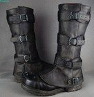 Medieval Gaiters Knight Faux Leather Shoes Cover Warrior Leg Armor Boot Covers
